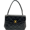 シャネル CHANEL マトラッセ ハンドバッグ 4番台 ブラック ゴールド金具 ラムスキン レディース