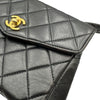シャネル CHANEL マトラッセ ハンドバッグ 4番台 ブラック ゴールド金具 ラムスキン レディース