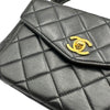 シャネル CHANEL マトラッセ ハンドバッグ 4番台 ブラック ゴールド金具 ラムスキン レディース