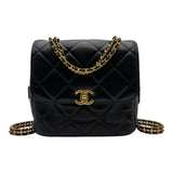 シャネル CHANEL マトラッセ チェーン バックパック AS3884 ブラック ゴールド金具 ラムスキン レディース リュック・デイパック