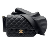 シャネル CHANEL マトラッセ フリルショルダーバッグ AS1737 29番台 ブラック ラムスキン レディース ショルダーバッグ
