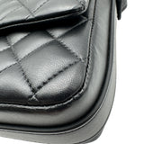シャネル CHANEL マトラッセ フリルショルダーバッグ AS1737 29番台 ブラック ラムスキン レディース ショルダーバッグ