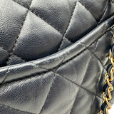 シャネル CHANEL マトラッセ チェーンショルダーバッグ AS0937 28番台 ネイビー ゴールド金具 ラムスキン レディース ショルダーバッグ