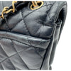 シャネル CHANEL マトラッセ チェーンショルダーバッグ AS0937 28番台 ネイビー ゴールド金具 ラムスキン レディース ショルダーバッグ
