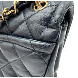 シャネル CHANEL マトラッセ チェーンショルダーバッグ AS0937 28番台 ネイビー ゴールド金具 ラムスキン レディース ショルダーバッグ
