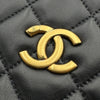 シャネル CHANEL マトラッセ ショッピングトートバッグ 17番台 ブラック ゴールド金具 ラムスキン レディース