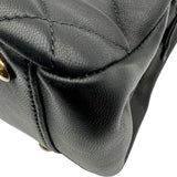 シャネル CHANEL マトラッセ ショッピングトートバッグ 17番台 ブラック ゴールド金具 ラムスキン レディース