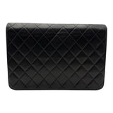 シャネル CHANEL マトラッセ クラシックフラップバッグ 8番台 ブラック ゴールド金具 ラムスキン レディース ショルダーバッグ
