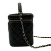 シャネル CHANEL マトラッセ トップハンドル バニティバッグ AS2362 31番台 ブラック ゴールド金具 キャビアスキン レディース ショルダーバッグ