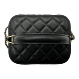 シャネル CHANEL マトラッセ トップハンドル バニティバッグ AS2362 31番台 ブラック ゴールド金具 キャビアスキン レディース ショルダーバッグ