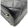 シャネル CHANEL マトラッセ トップハンドル バニティバッグ AS2362 31番台 ブラック ゴールド金具 キャビアスキン レディース ショルダーバッグ