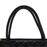シャネル CHANEL 復刻トート A01804 8番台 ブラック ゴールド金具 キャビアスキン レディース トートバッグ