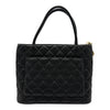 シャネル CHANEL 復刻トート A01804 8番台 ブラック ゴールド金具 キャビアスキン レディース トートバッグ