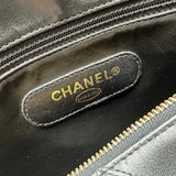 シャネル CHANEL ビコローレ ボストンバッグ 3番台 ブラック ゴールド金具 ラムスキン レディース ボストンバッグ
