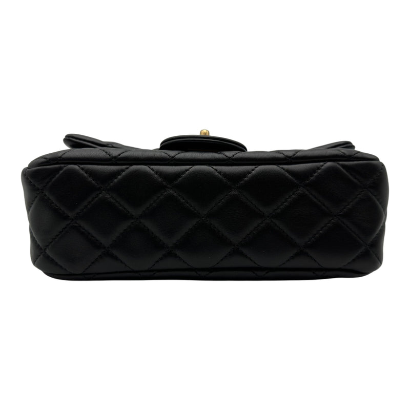 シャネル CHANEL ミニフラップバッグ AS1787 29番台 ブラック ゴールド