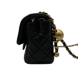 シャネル CHANEL ミニフラップバッグ AS1787 29番台 ブラック ゴールド金具 ラムスキン レディース ショルダーバッグ