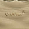 シャネル CHANEL ウェーブステッチ フラップバッグ 0番台 ベージュ ゴールド金具 ラムスキン レディース ショルダーバッグ