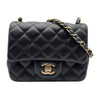 シャネル CHANEL ミニクラシック ハンドバッグ A35200 ブラック ゴールド金具 ラムスキン レディース ショルダーバッグ