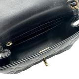 シャネル CHANEL ミニクラシック ハンドバッグ A35200 ブラック ゴールド金具 ラムスキン レディース ショルダーバッグ