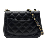 シャネル CHANEL ミニクラシック ハンドバッグ A35200 ブラック ゴールド金具 ラムスキン レディース ショルダーバッグ