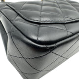 シャネル CHANEL ミニクラシック ハンドバッグ A35200 ブラック ゴールド金具 ラムスキン レディース ショルダーバッグ