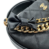 シャネル CHANEL マトラッセ ミニハンドバッグ AP3943 ブラック　ゴールド金具 キャビアスキン レディース ショルダーバッグ