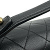 シャネル CHANEL ラージ ラベルクリック フラップバッグ A93703 23番台 ブラック ゴールド金具 カーフ レディース ショルダーバッグ