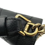 シャネル CHANEL ラージ ラベルクリック フラップバッグ A93703 23番台 ブラック ゴールド金具 カーフ レディース ショルダーバッグ