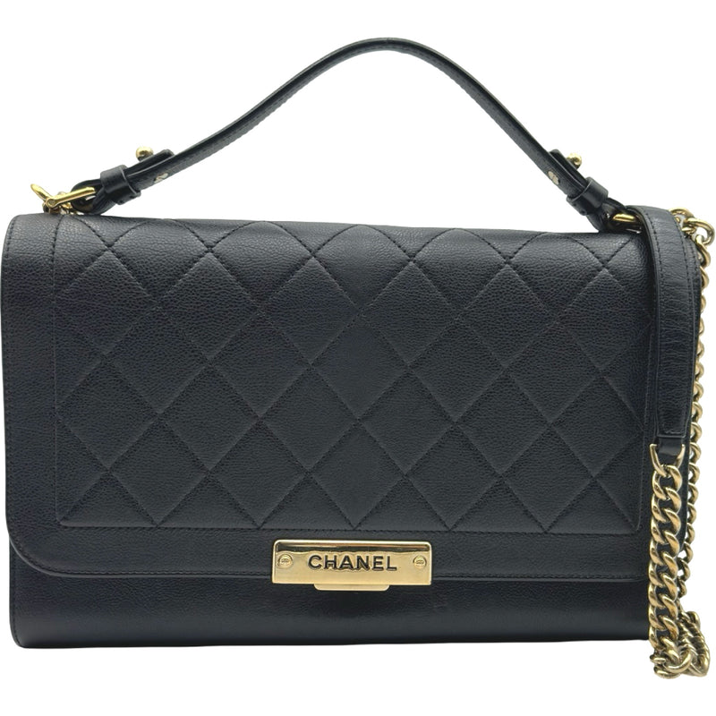 シャネル CHANEL ラージ ラベルクリック フラップバッグ A93703 23番台