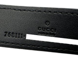 グッチ GUCCI ロゴ ベルトバッグ 768111 ブラック GGスプリーム/レザー メンズ ウエストバッグ