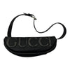 グッチ GUCCI ロゴ ベルトバッグ 768111 ブラック GGスプリーム/レザー メンズ ウエストバッグ