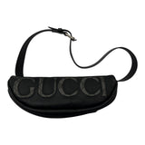 グッチ GUCCI ロゴ ベルトバッグ 768111 ブラック GGスプリーム/レザー メンズ ウエストバッグ
