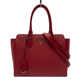 プラダ PRADA サフィアーノ ハンドバッグ 1BA113 レッド サフィアーノレザー レディース ハンドバッグ