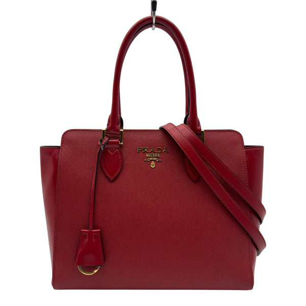 プラダ PRADA サフィアーノ ハンドバッグ 1BA113 レッド サフィアーノ