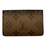 ルイ・ヴィトン LOUIS VUITTON ポルトカルト・サーンプル ブラウン モノグラムリバース/レザー レディース カードケース