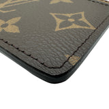 ルイ・ヴィトン LOUIS VUITTON ポルトカルト・サーンプル ブラウン モノグラムリバース/レザー レディース カードケース