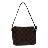 ルイ・ヴィトン LOUIS VUITTON トゥルース・メイクアップポーチ N51982 ブラウン ダミエ/レザー レディース ハンドバッグ