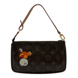 ルイ・ヴィトン LOUIS VUITTON ポシェット・アクセソワール 村上隆 M51981 ブラウン モノグラムパンダ/レザー レディース ハンドバッグ
