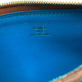 エルメス HERMES アトゥーPM Z刻印 ブリック/ブルーザンジバル ゴールド金具 エバーカラー レディース コインケース