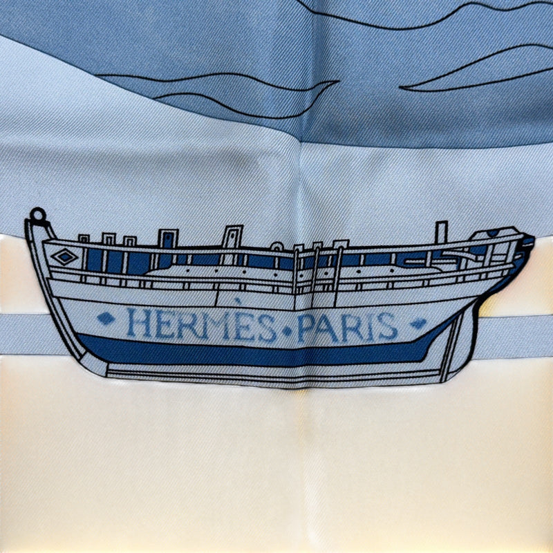 エルメス HERMES カレ90 COMPAGNONS DE MER マルチカラー シルク