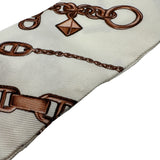 エルメス HERMES ツイリー CHAINES ET GOURMETTES マルチカラー シルク レディース スカーフ