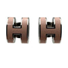 エルメス HERMES ポップH ミニピアス ピンク シルバー金具 エナメル/メタル アクセサリー