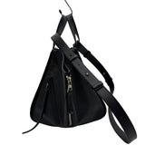 ロエベ LOEWE ハンモックスモール 387.30.S35 ブラック カーフスキン レディース ショルダーバッグ