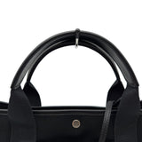 バレンシアガ BALENCIAGA ビアリッツトートバッグ 834501 ブラック キャンバス/レザー レディース トートバッグ