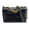 シャネル CHANEL CHANEL19バッグ AS1160 30番台 ブラック シルバー/ゴールド金具 シャイニーラムスキン レディース ショルダーバッグ