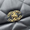 シャネル CHANEL CHANEL19バッグ AS1160 30番台 ブラック シルバー/ゴールド金具 シャイニーラムスキン レディース ショルダーバッグ