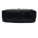 シャネル CHANEL CHANEL19バッグ AS1160 30番台 ブラック シルバー/ゴールド金具 シャイニーラムスキン レディース ショルダーバッグ