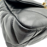 シャネル CHANEL CHANEL19バッグ AS1160 30番台 ブラック シルバー/ゴールド金具 シャイニーラムスキン レディース ショルダーバッグ