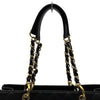 シャネル CHANEL GSTチェーントートバッグ A50995 12番台 ブラック ゴールド金具 キャビアスキン レディース トートバッグ