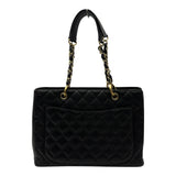 シャネル CHANEL GSTチェーントートバッグ A50995 12番台 ブラック ゴールド金具 キャビアスキン レディース トートバッグ